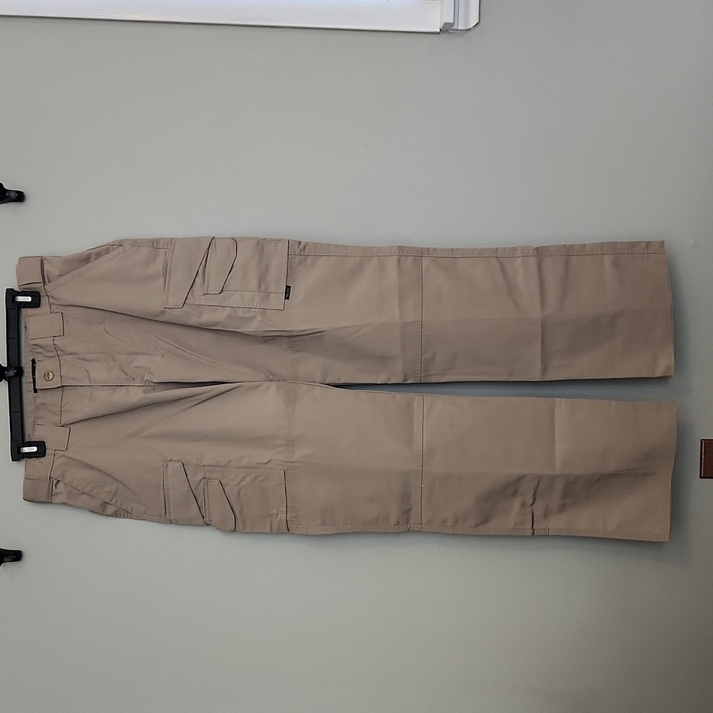 Tru Spec Pants Womens Khaki Cargo Tactical Ripstop Utility Pocket Workwear - 12.
